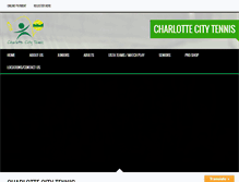 Tablet Screenshot of charlottecitytennis.com